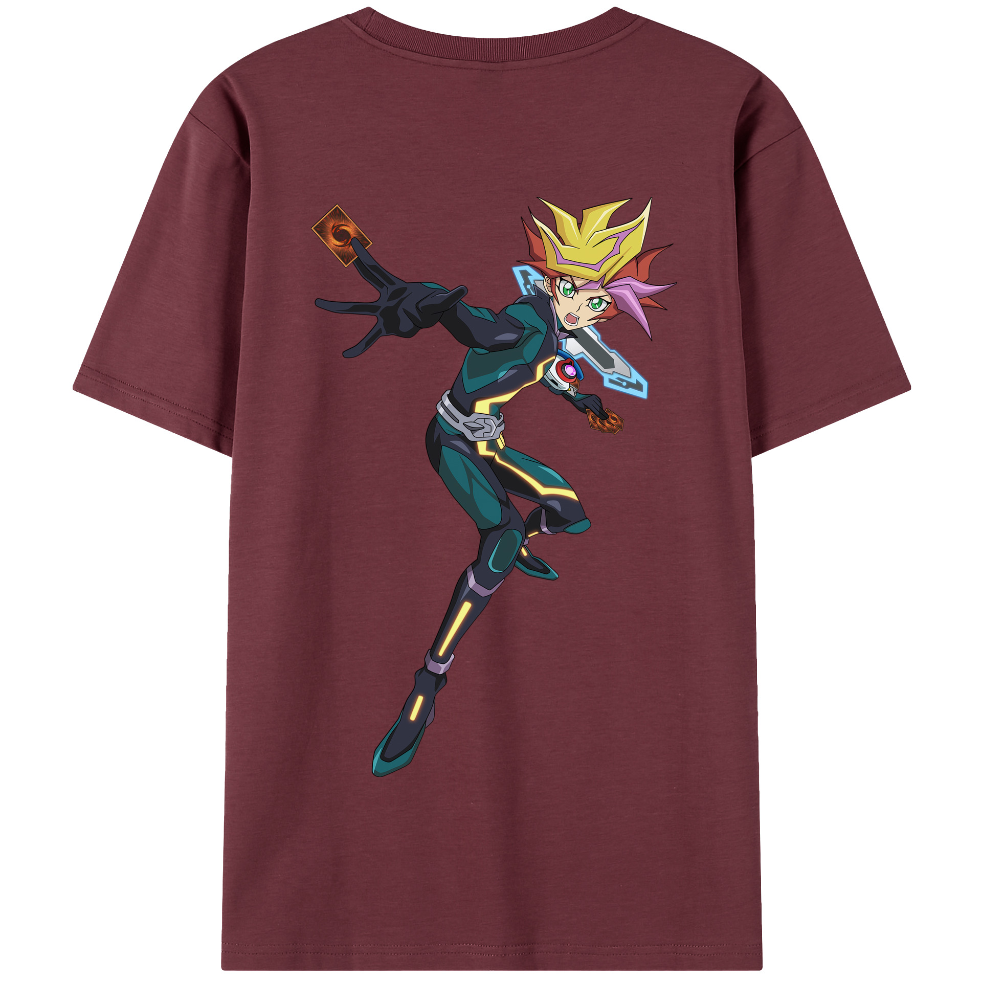 （画像用） 遊☆戯☆王 Yu-Gi-Oh! 綿100％半袖Tシャツ（背面プリント）